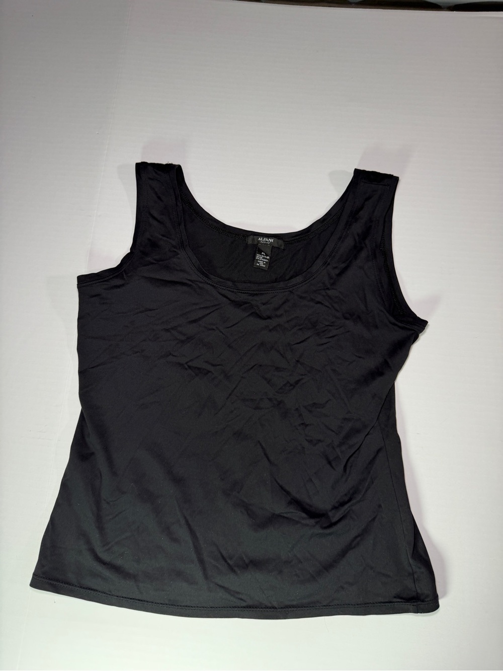 Alfani Black Scoop Neck Tank Top - Women